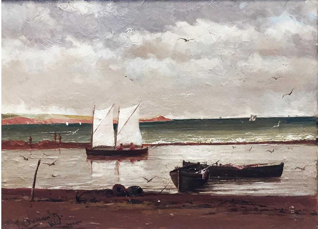 Farquhar Mcgillivray Strachan Stewart Knowles (1859-1932) - St. Lawrence River  St. Baptiste Quebec