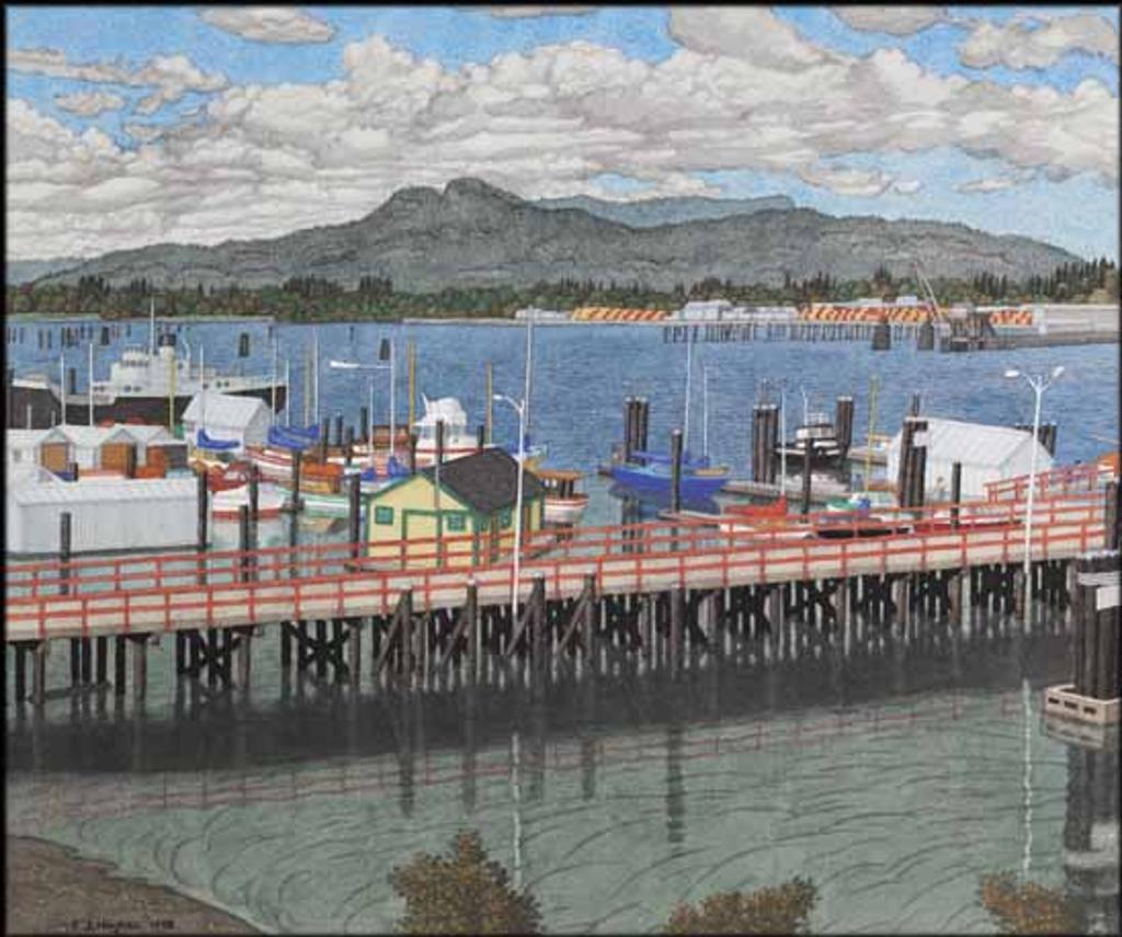 Edward John (E. J.) Hughes (1913-2007) - Approach to the Public Wharf, Cowichan Bay