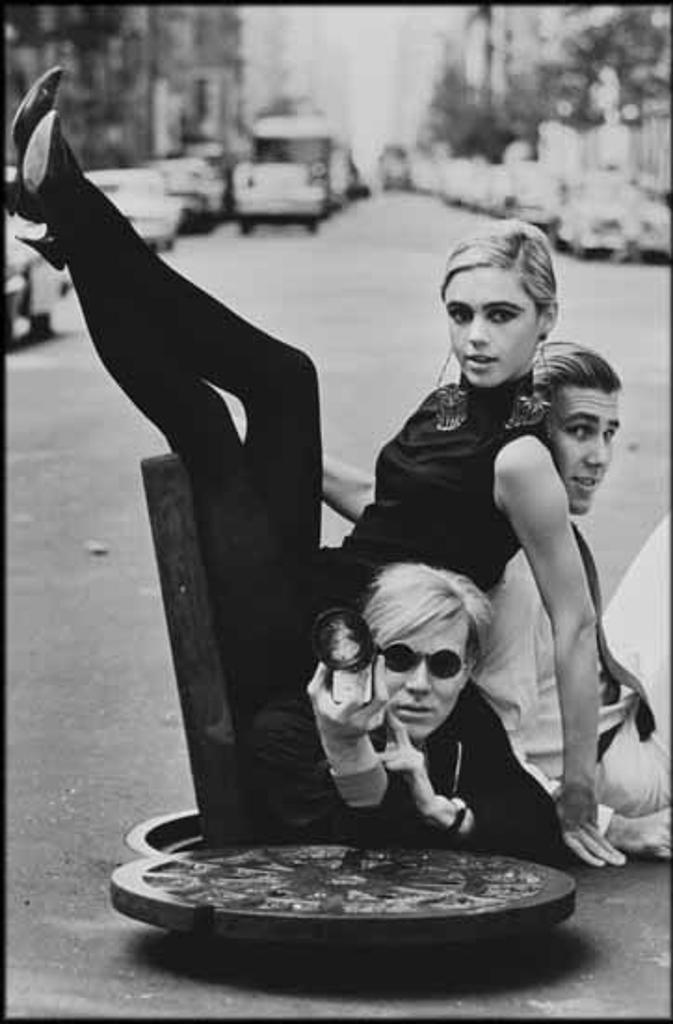 Burt Glinn (1925-2008) - Andy Warhol with Edie Sedgwick and Chuck Wein, New York