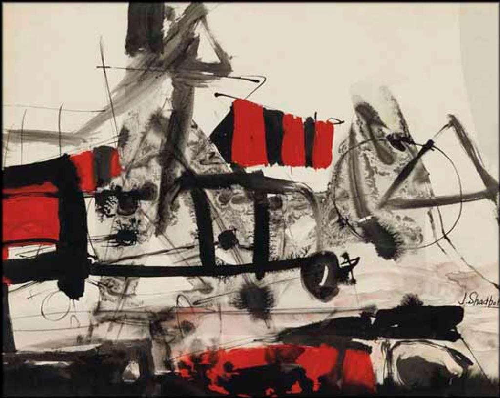 Jack Leaonard Shadbolt (1909-1998) - Red, Black & White