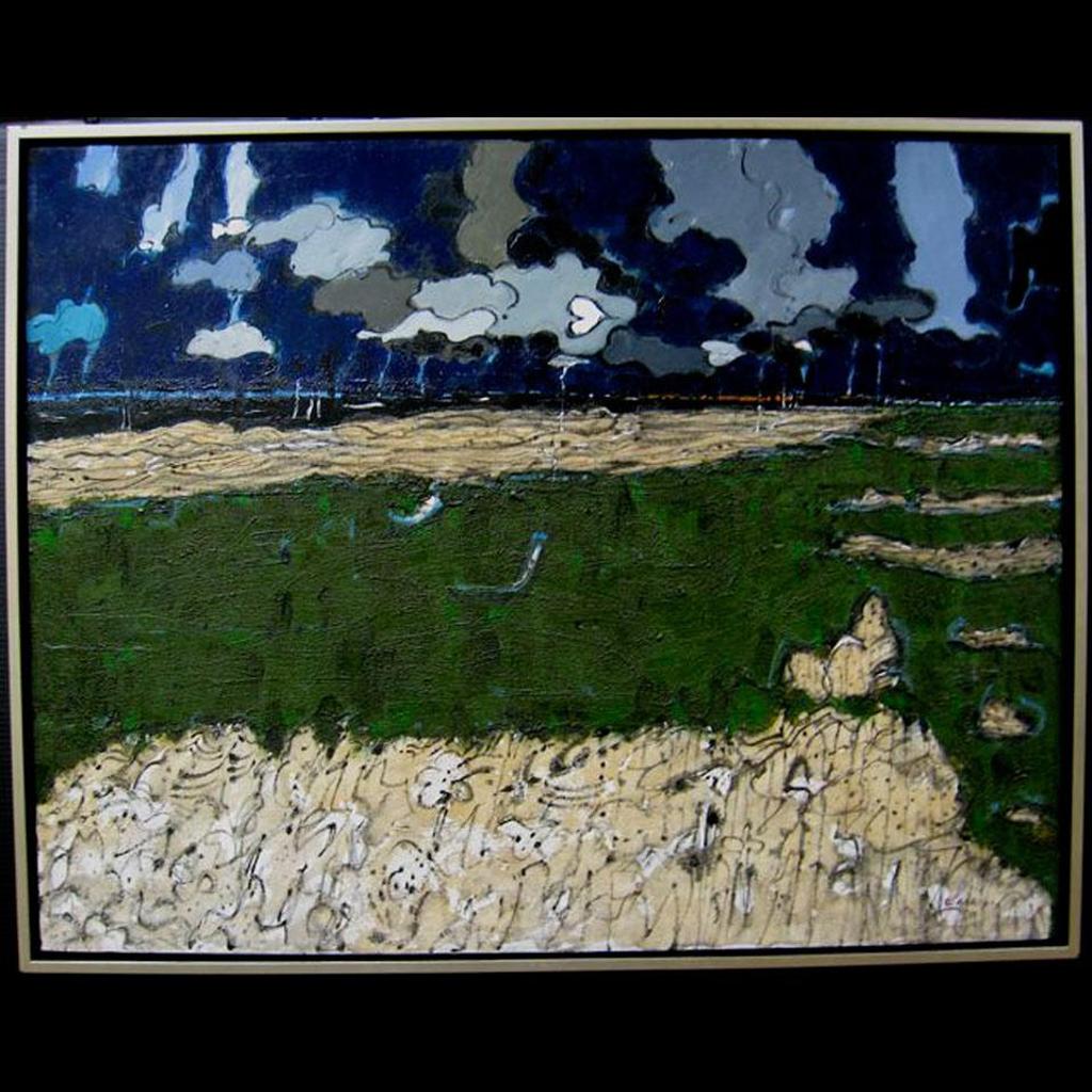 Eric Newton Atkinson (1928) - Green Estuary At Night