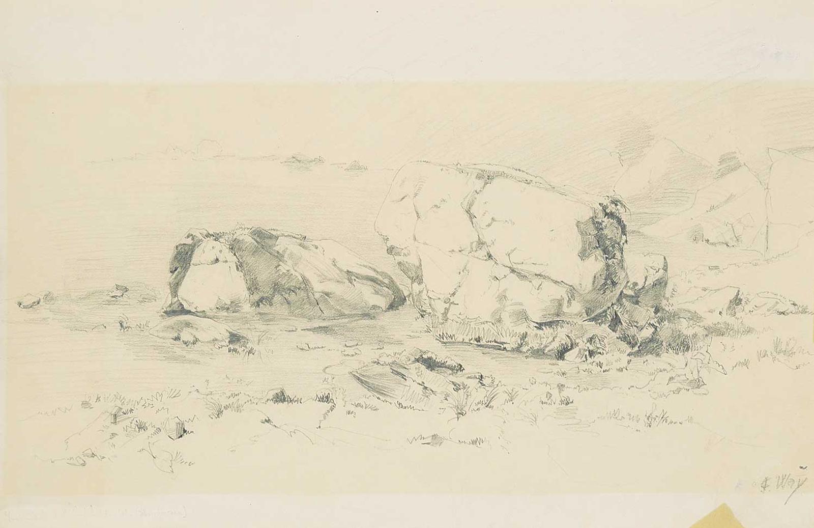 Charles Jones (C. J.) Way (1834-1919) - Shoreline Sketch