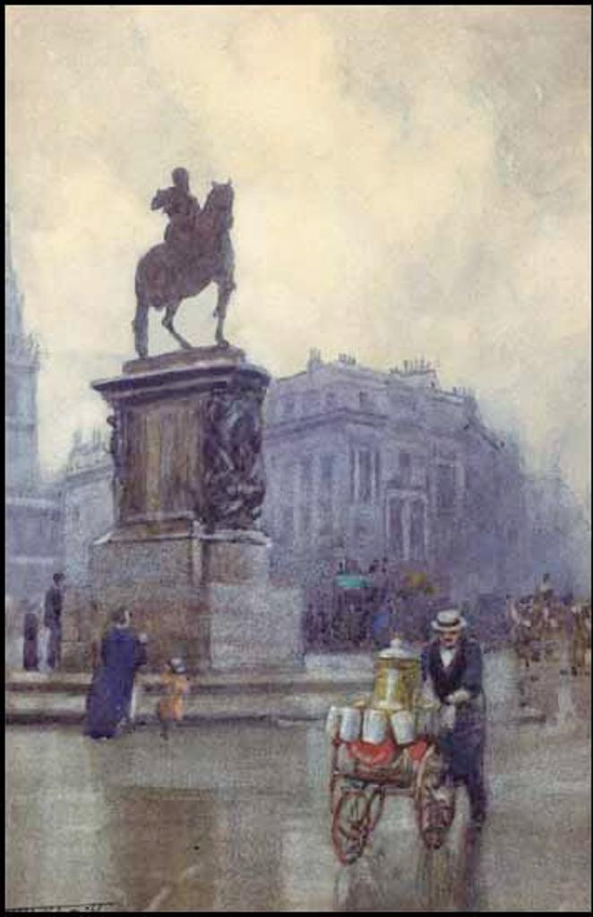 Frederic Martlett Bell-Smith (1846-1923) - Charles I Statue, Trafalgar Square, London