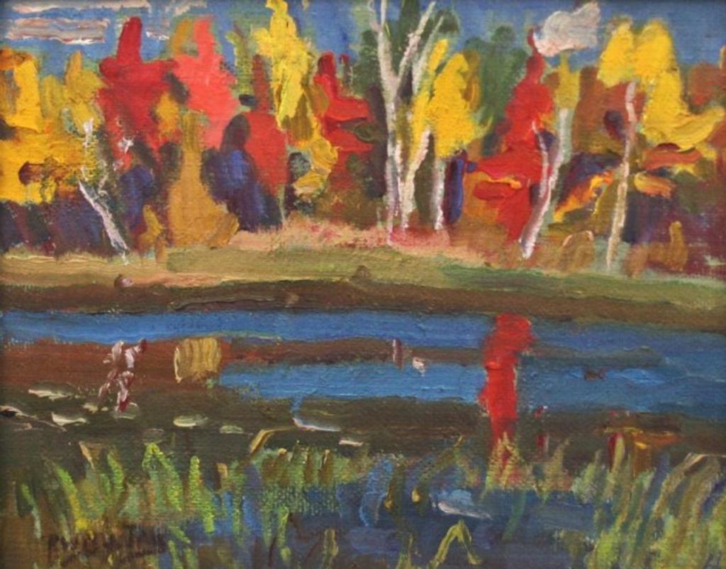 Ralph Wallace Burton (1905-1983) - Red Reflection, Clayton Lake, Ontario