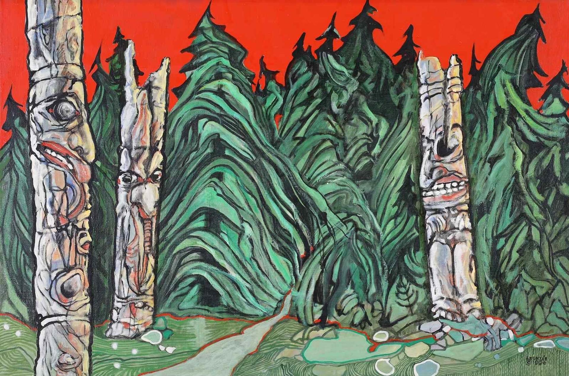 Armand Frederick Vallee (1921-2009) - Travels To The Island Totem, Queen Charlotte Islands; 1996