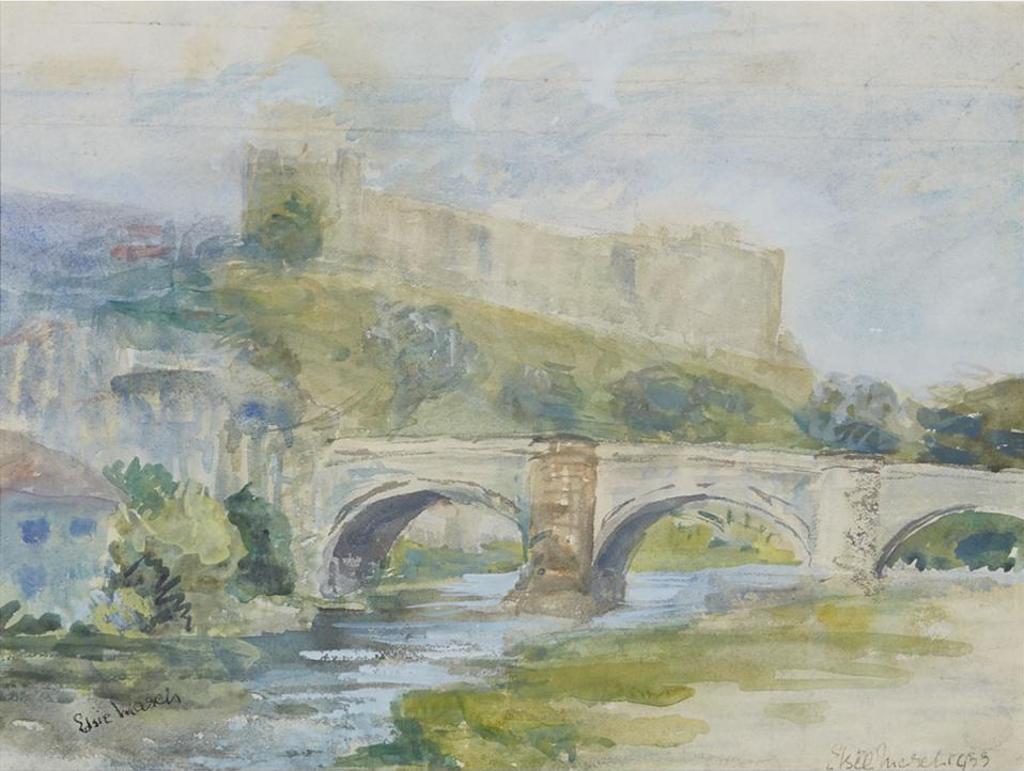 Elsie March (1883-1974) - Bridge And Castle