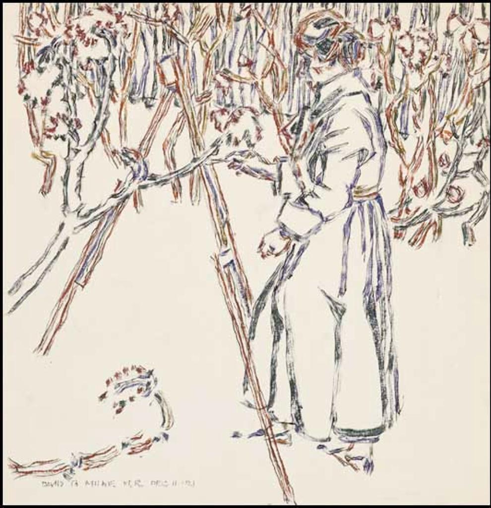 David Browne Milne (1882-1953) - Woman Standing at Easel