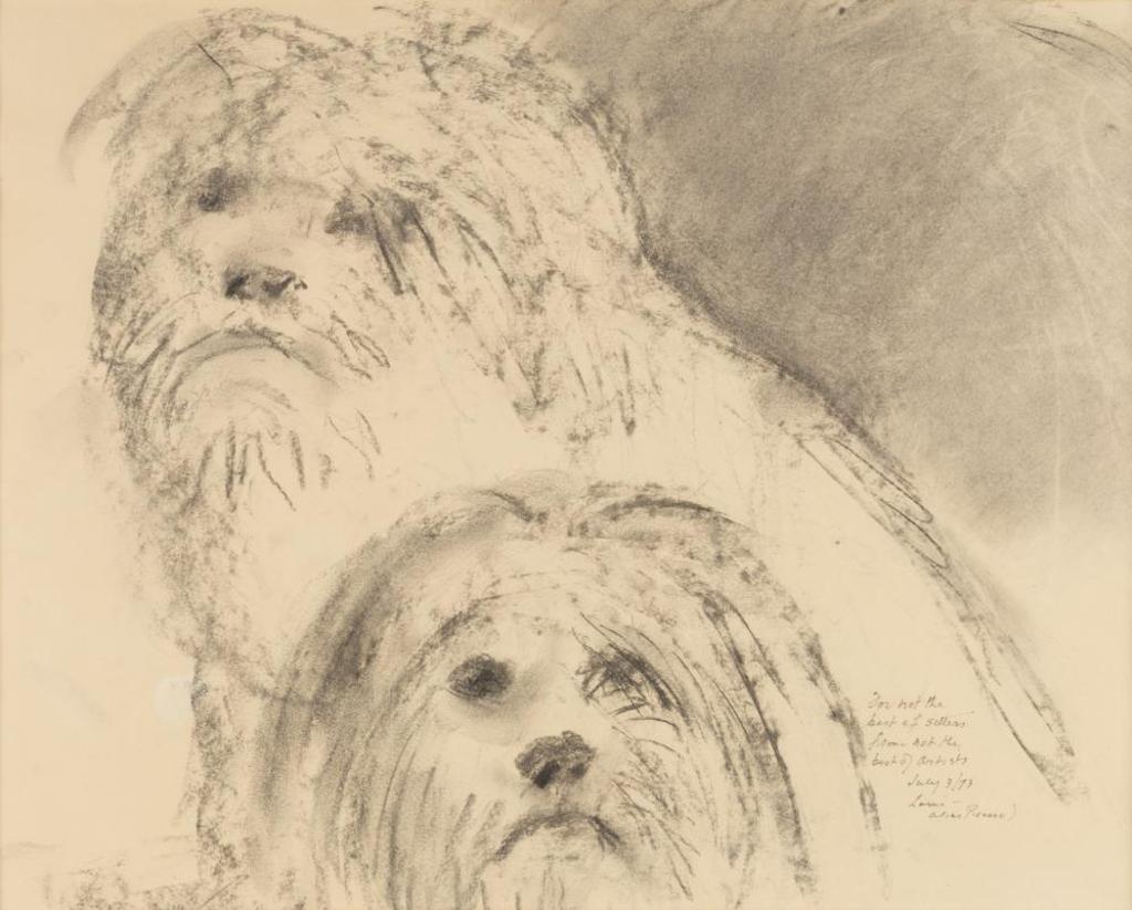 Louis Muhlstock (1904-2001) - Portrait of a Pair of Dogs
