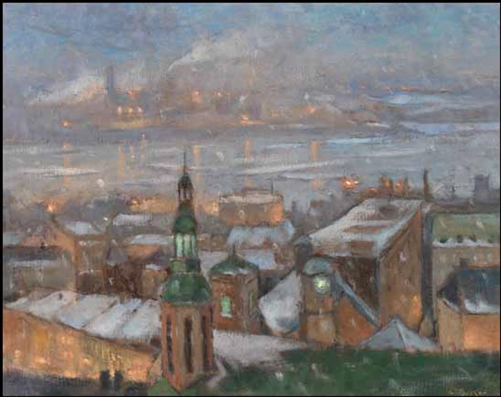 Antoine Bittar (1957) - Quebec Rooftops #21