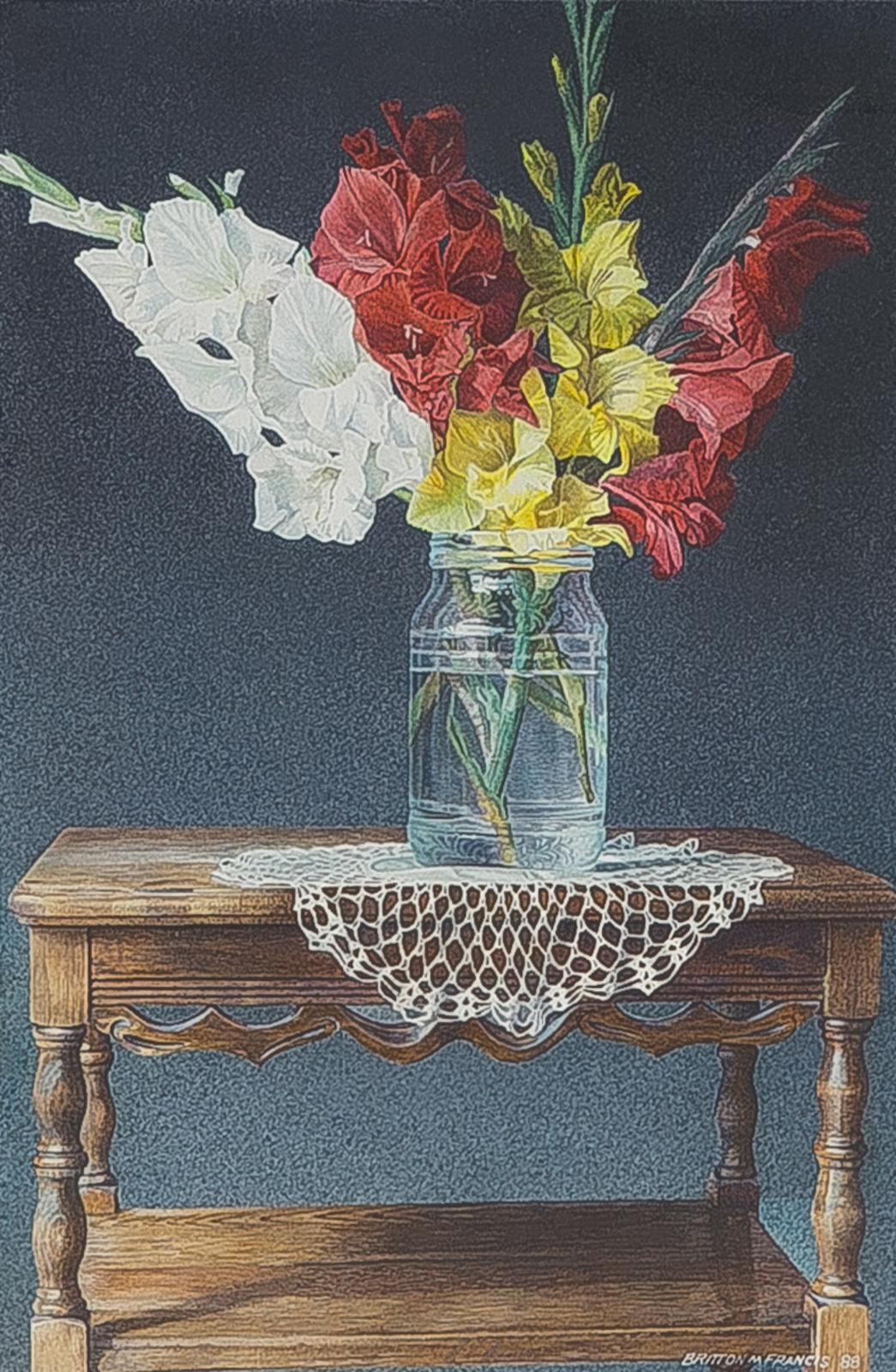 Britton Michael Francis (1947-2008) - Still Life With Gladiolas