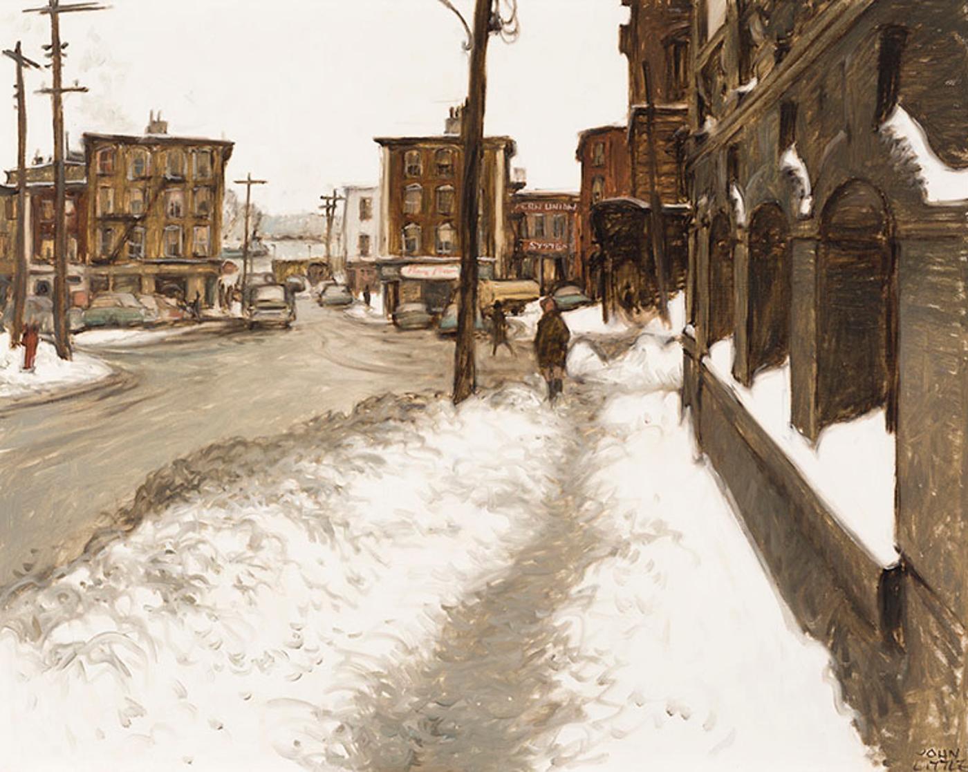 John Geoffrey Caruthers Little (1928-2024) - The Dartmouth Ferry from George Street - Halifax