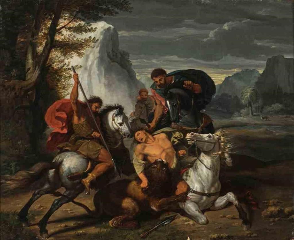 Benigne Gagneraux (1756-1795) - A Lion Hunt