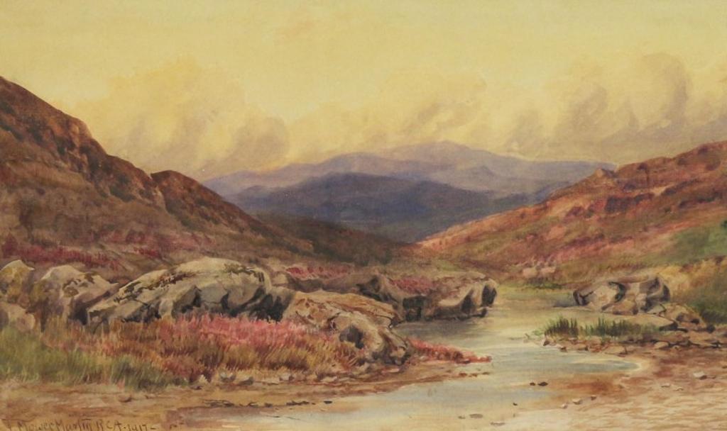 Thomas Mower Martin (1838-1934) - Dertmoor River, Devonshire; 1917