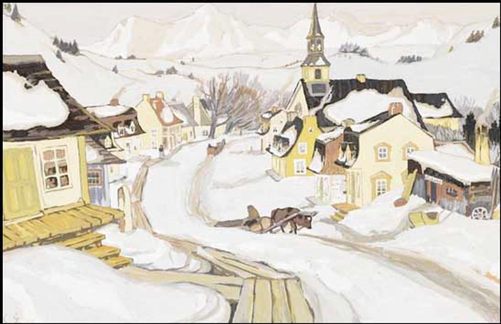 Clarence Alphonse Gagnon (1881-1942) - Village in Winter