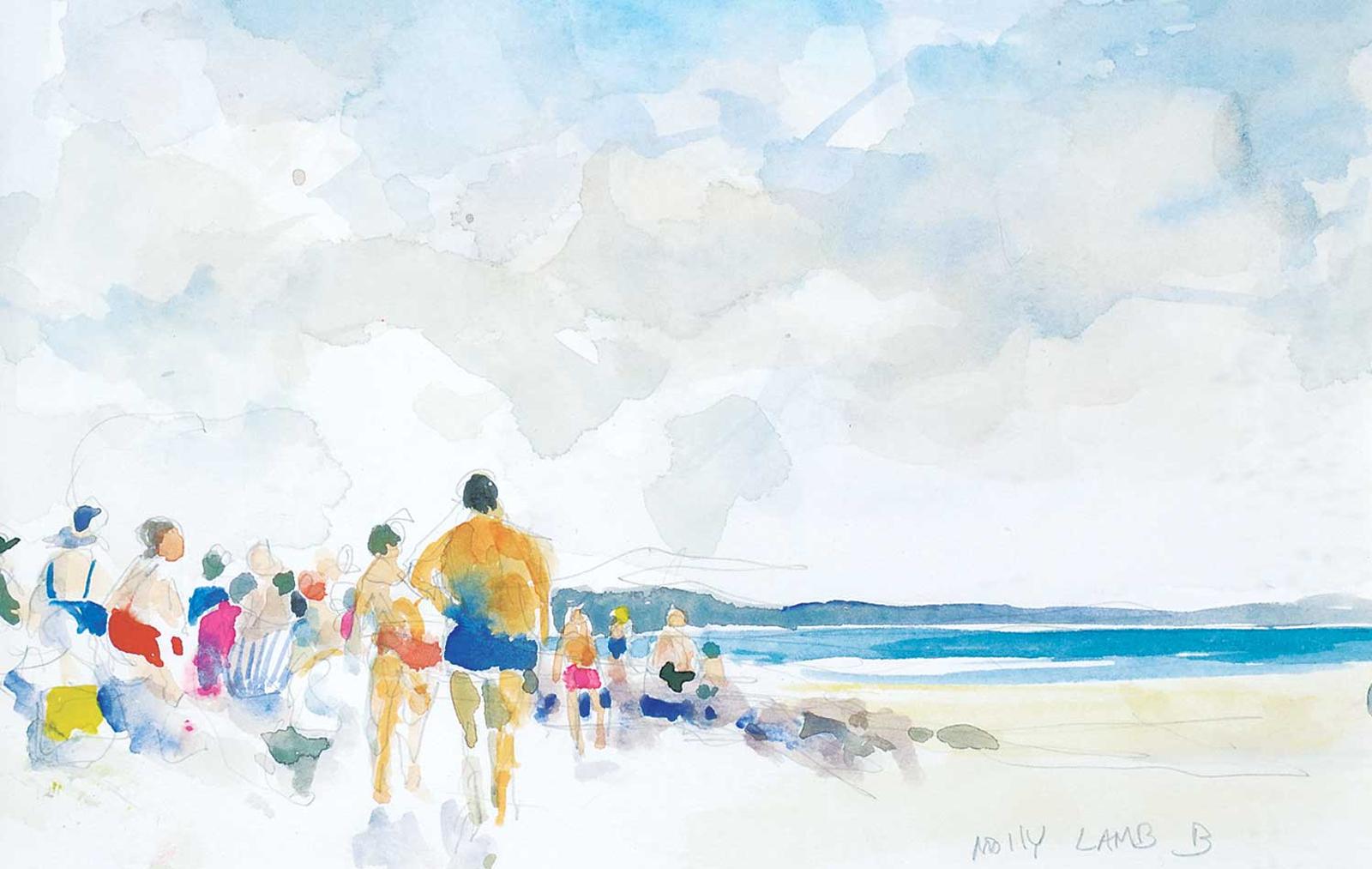 Molly Joan Lamb Bobak (1922-2014) - Bathers [Beach]