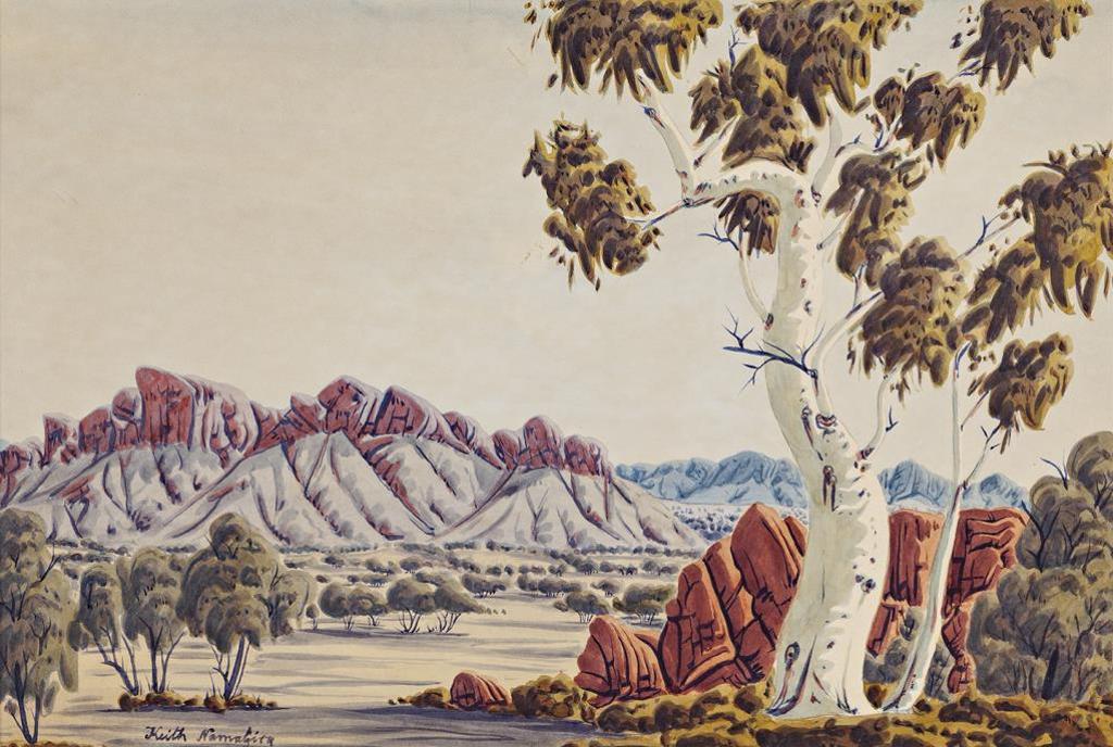 Keith Namatjira (1938-1977) - Central Australian Landscape