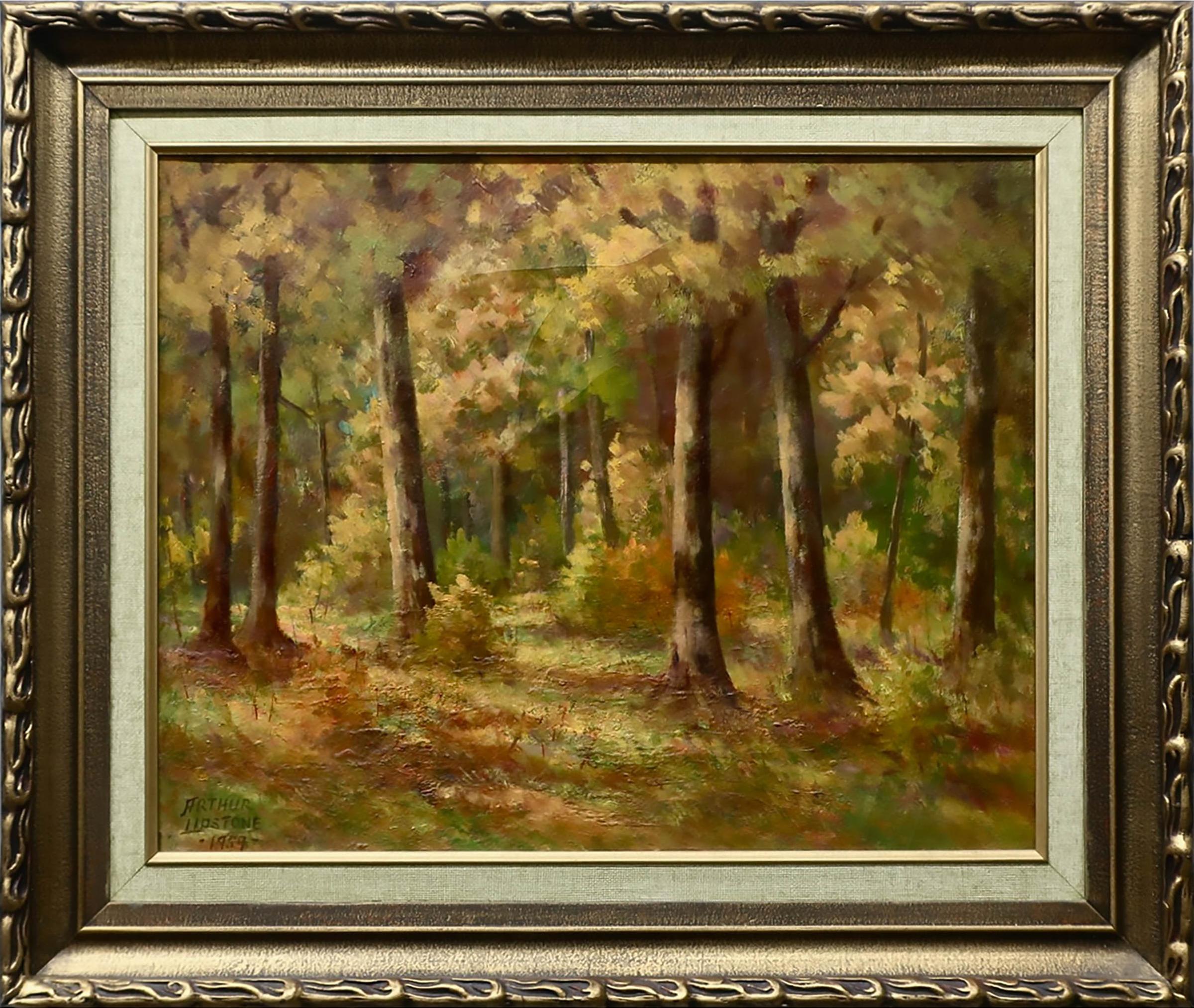 Arthur Lidstone (1903-1971) - Autumn Sunlit Woods, Brimestone, Forks Of The Credit