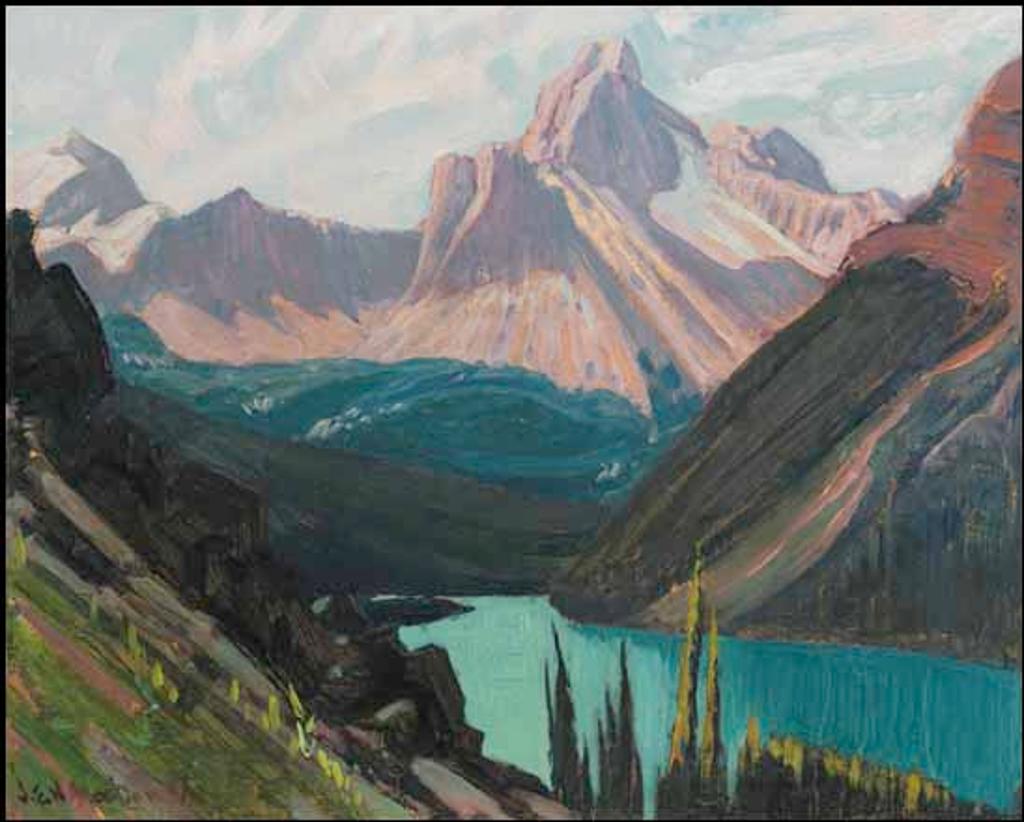 James Edward Hervey (J.E.H.) MacDonald (1873-1932) - Study for Lake O'Hara and Cathedral Mountain, Rockies