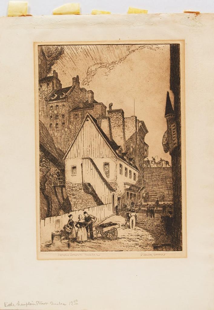 Stanley Francis Turner (1883-1953) - Lower Town, QC; Notre Dame des Victoires, QC; Untitled