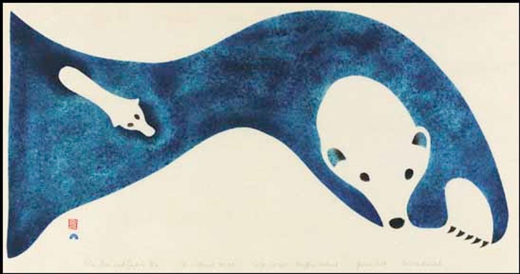 Niviaksiak (1908-1959) - Polar Bear and Cub in Ice
