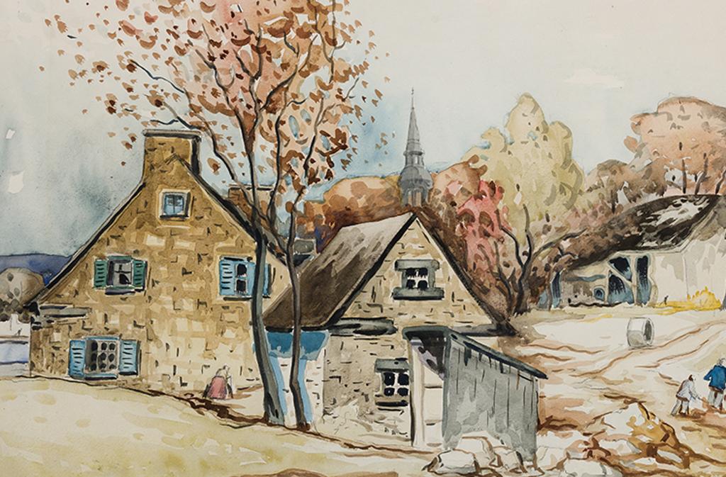 Marc-Aurèle Fortin (1888-1970) - Paysage d’automne à Ste-Rose
