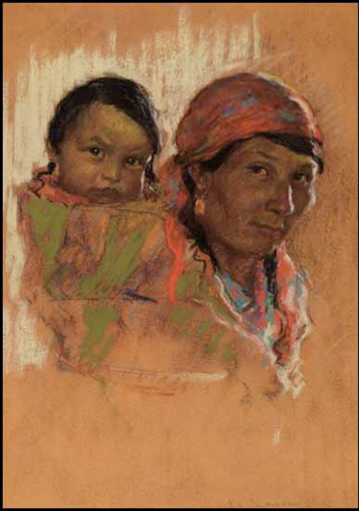 Nicholas (Nickola) de Grandmaison (1892-1978) - Indian Mother and Child