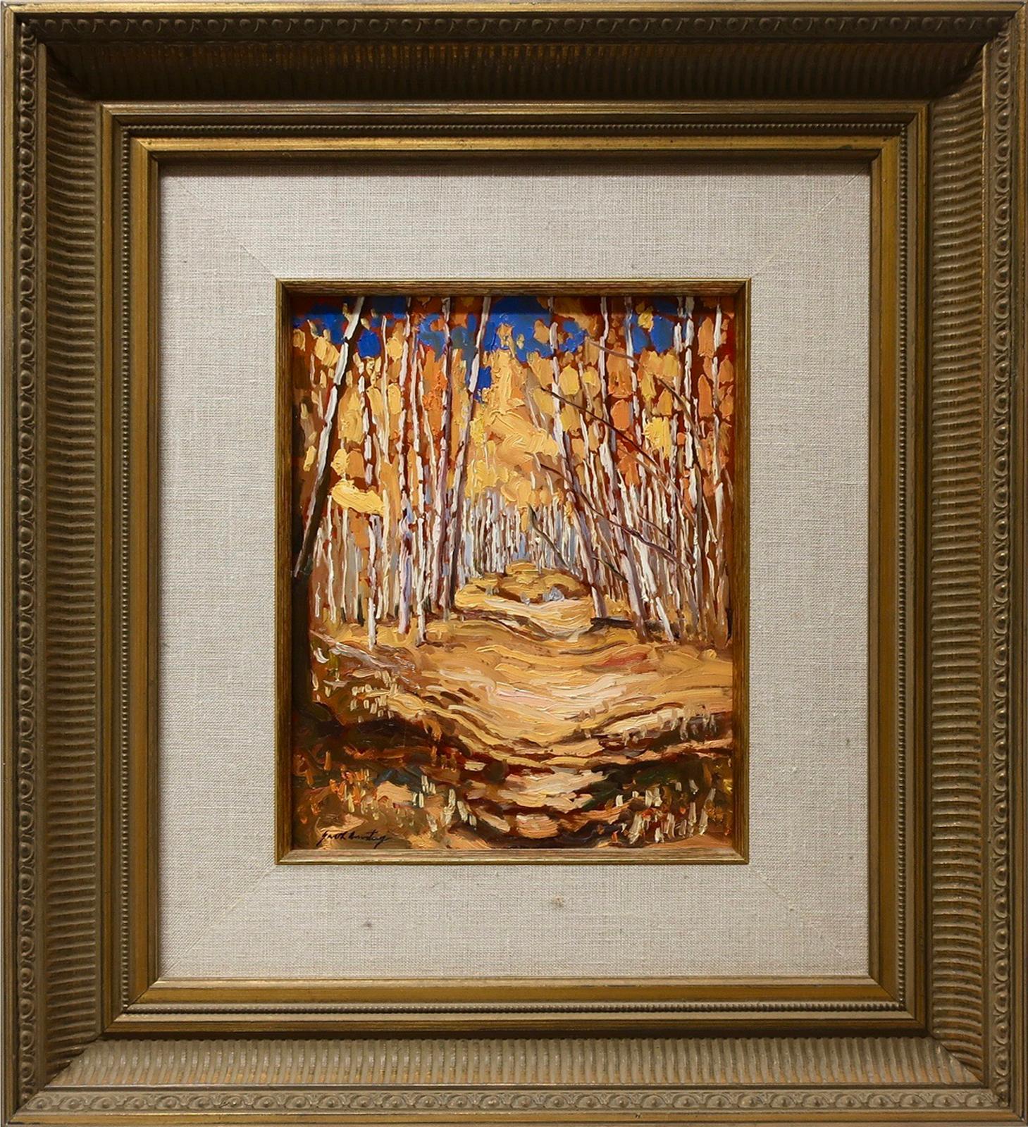Garth Armstrong (1960) - Autumn Pathway Birches