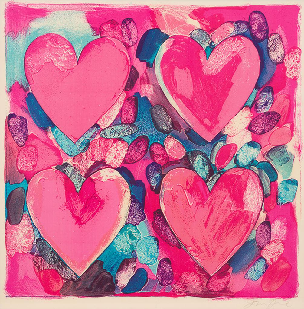 Jim Dine (1935) - Four Hearts
