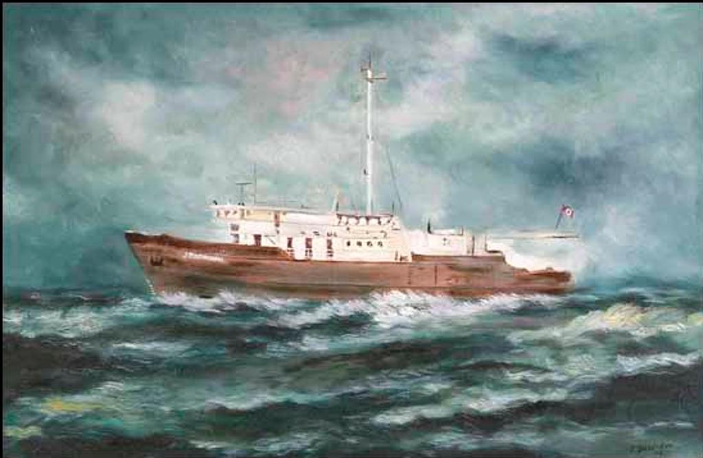 Ingrid Bosecker - Ship at Sea (02734/2013-1407)