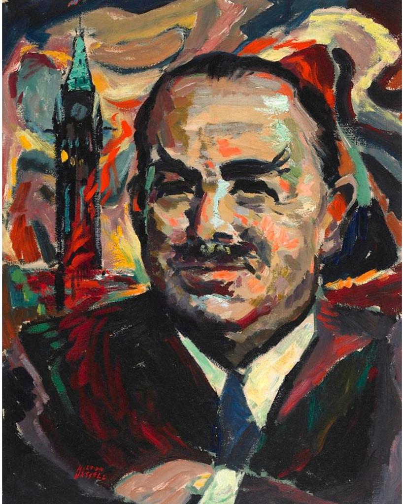 Hilton MacDonald Hassell (1910-1980) - Portrait Of John P. Robarts