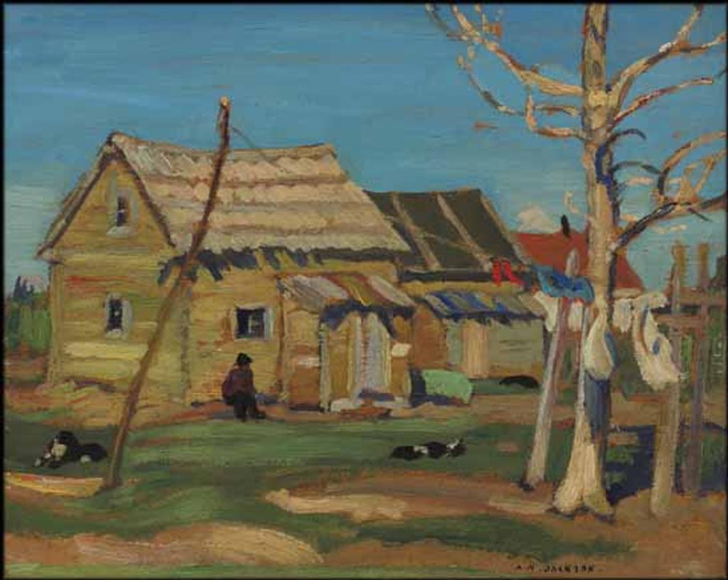 Alexander Young (A. Y.) Jackson (1882-1974) - Indian Home, Great Slave Lake, Fort Resolution