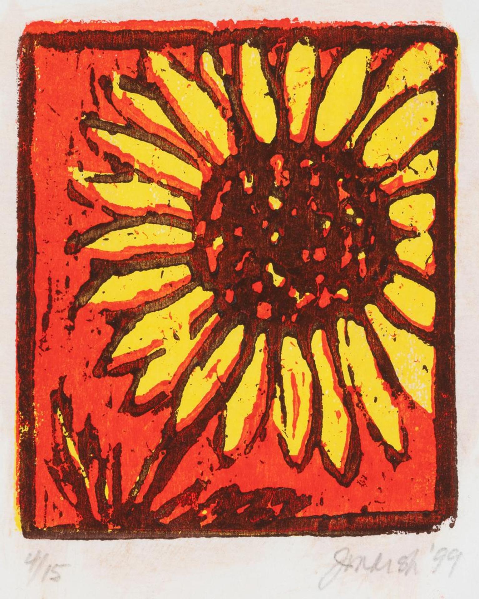 Janet Beatrice Marsh (1935-2011) - Sunflower