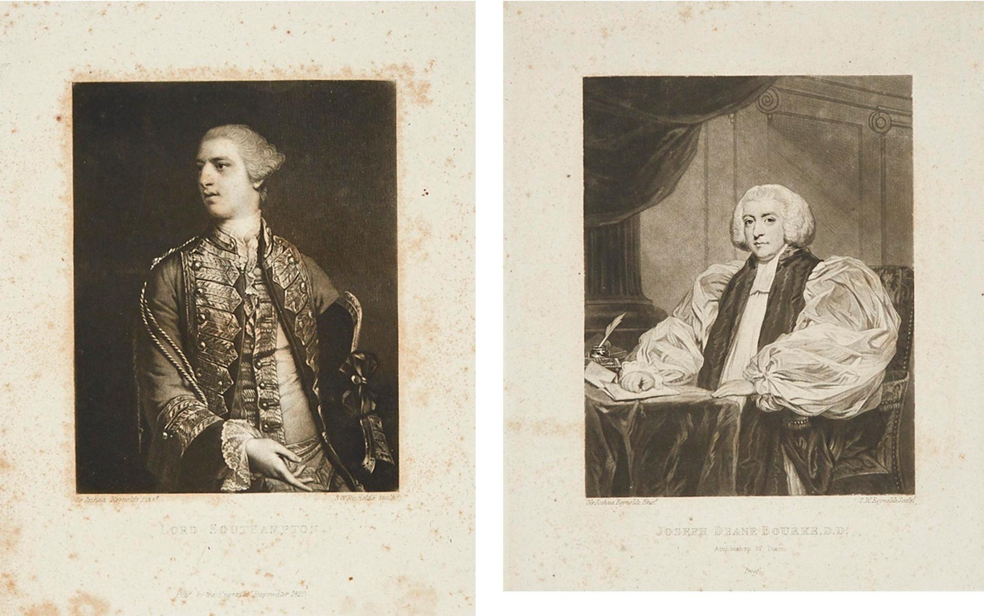 Samuel William Reynolds The Elder (1773) - Lord Southampton, 1820; Joseph Deane Bourke, D.D., Archbishop Of Tuam (3rd Earl Of Mayo), 1838