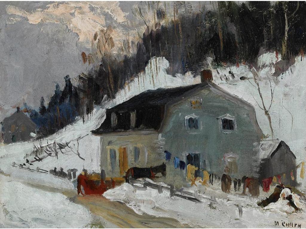 Maurice Galbraith Cullen (1866-1934) - Farmhouse And Horse-Drawn Sleigh