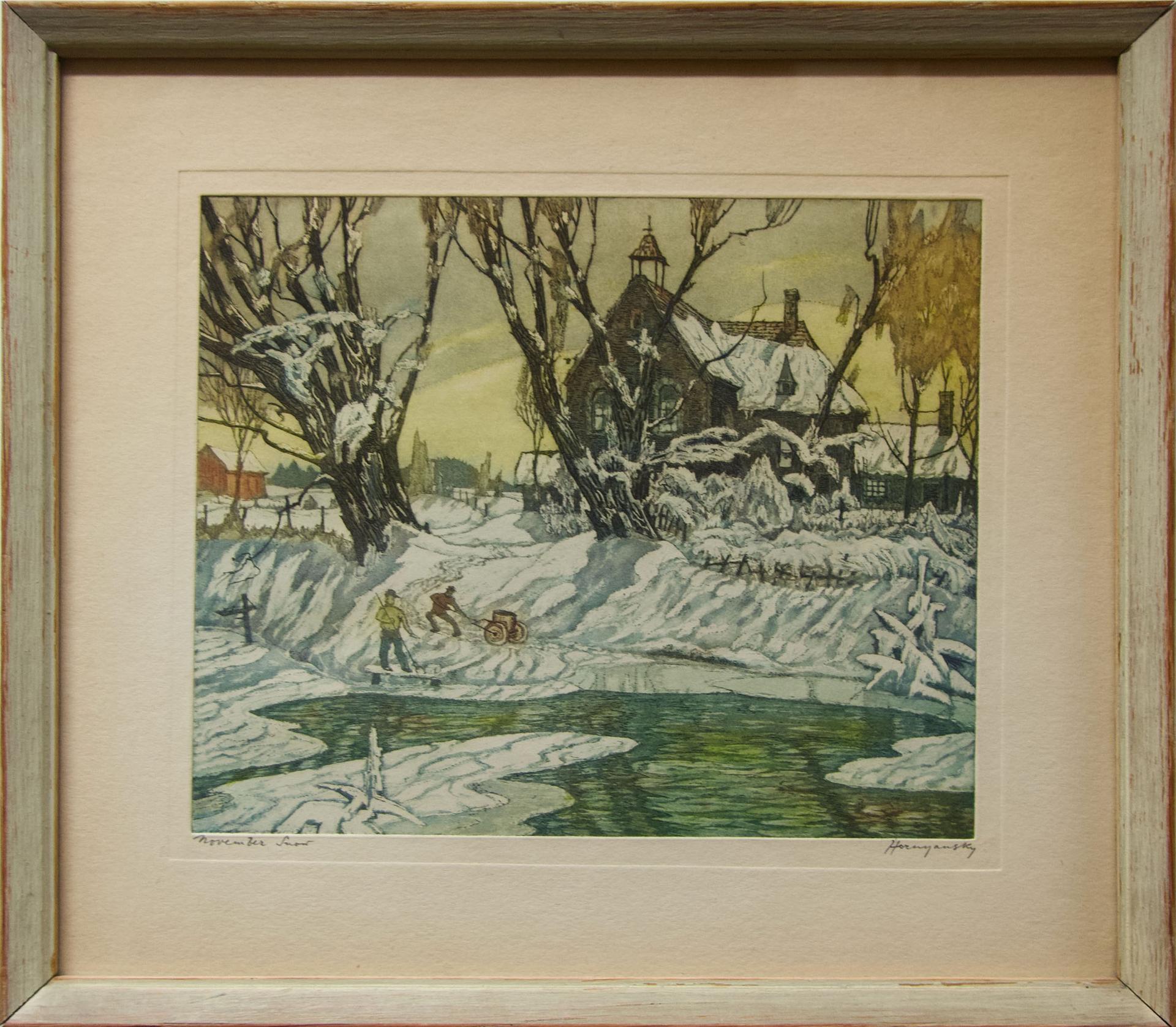 Nicholas Hornyansky (1896-1965) - November Snow