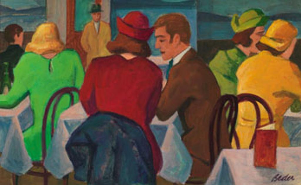 Jack Beder (1910-1987) - Café tête-à-tête