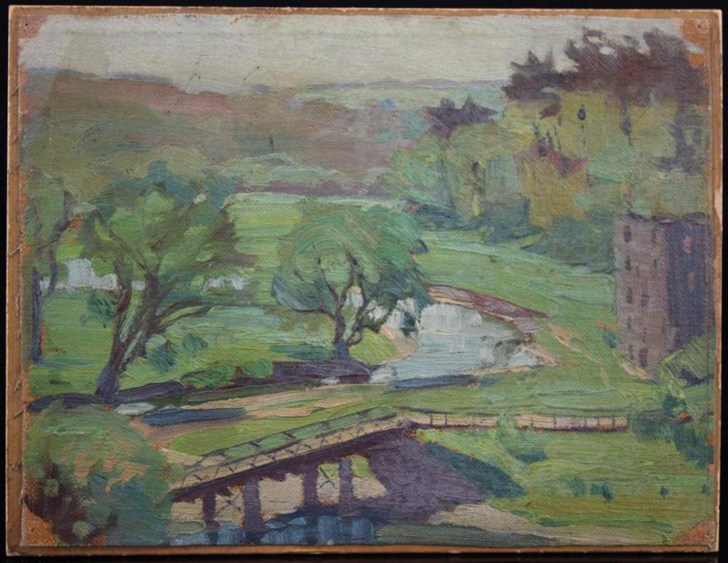 William George Storm Storm (1882-1917) - Landscape with bridge