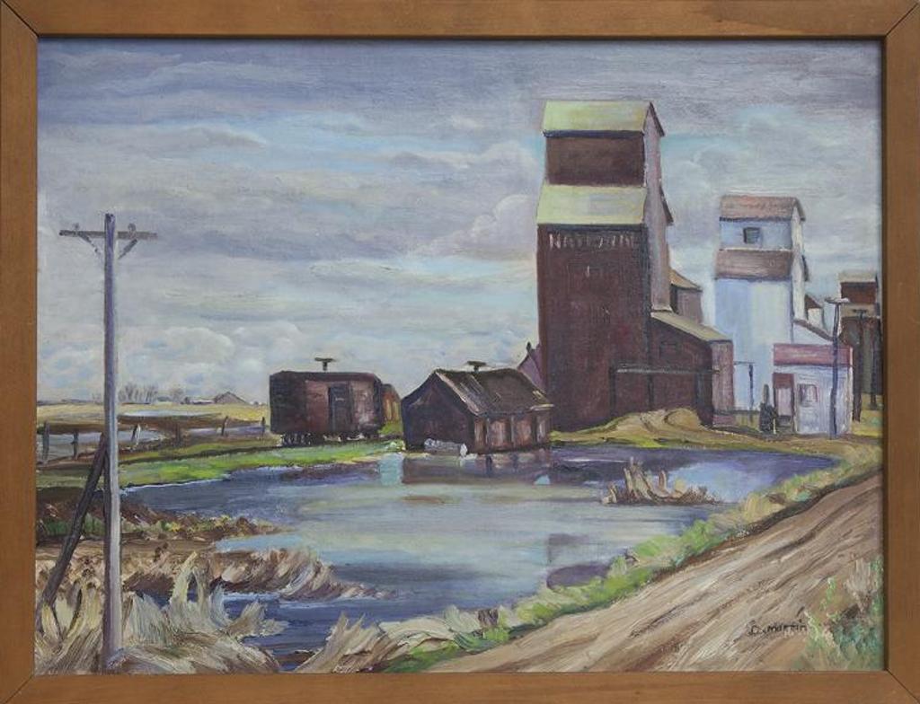 Dorothy Martin (1909-1984) - Saskatchewan Elevators in Spring