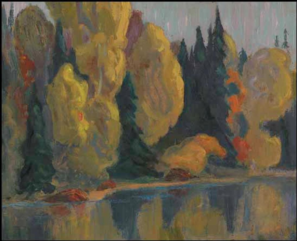 James Edward Hervey (J.E.H.) MacDonald (1873-1932) - Misty Morning, Mongoose Lake