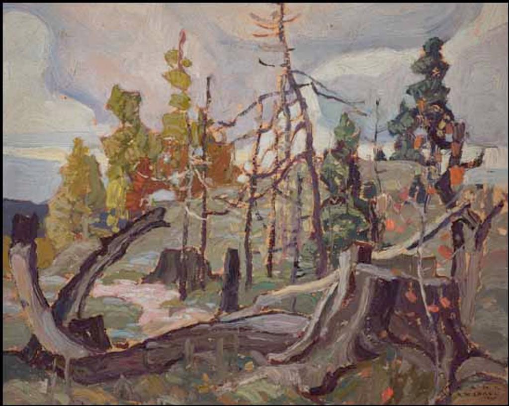 Franklin H. Carmichael (1898-1992) - Sketch 6 (Tree Stump)