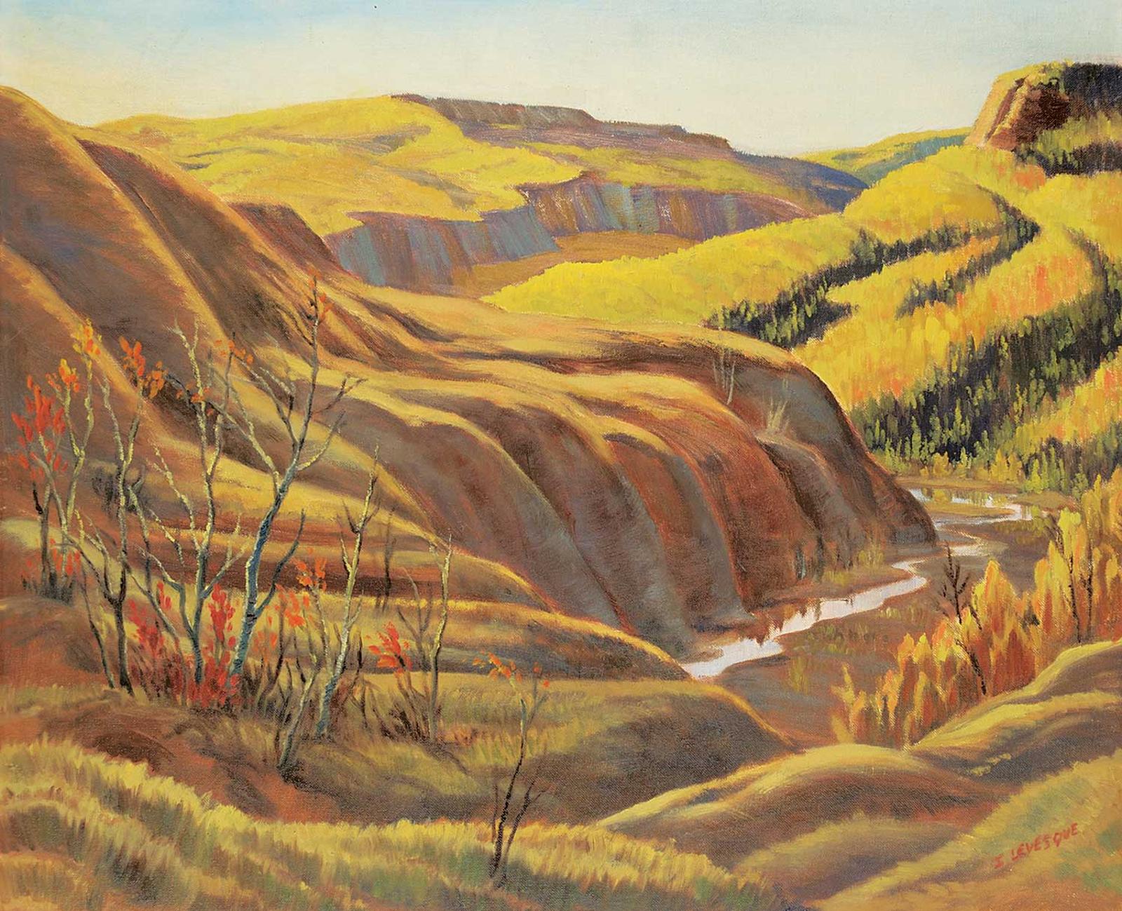 Isabel Levesque (1919-2012) - Untitled - Stream in the Foothills