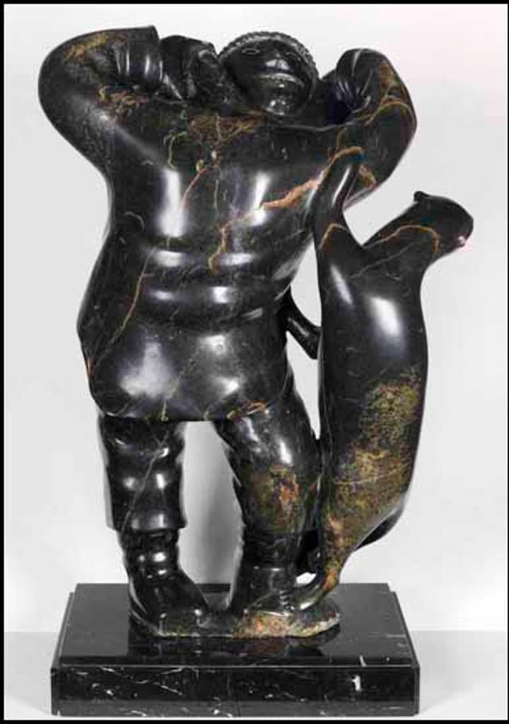 Kabubuwa (Qavaroak) Tunnillie (1928-1993) - Man and Bear