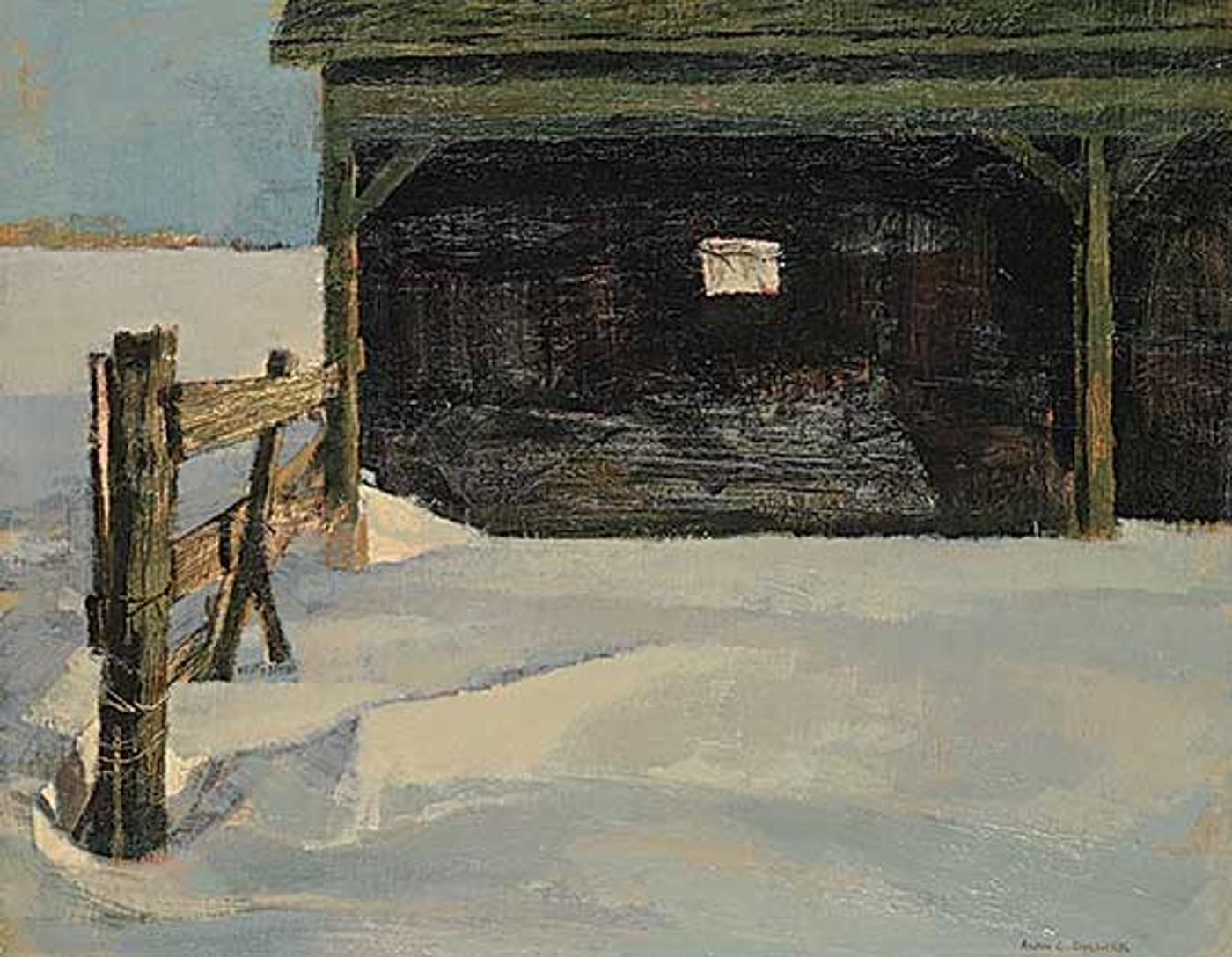 Alan Caswell Collier (1911-1990) - The Drive-Shed Near Nobelton, Ont.