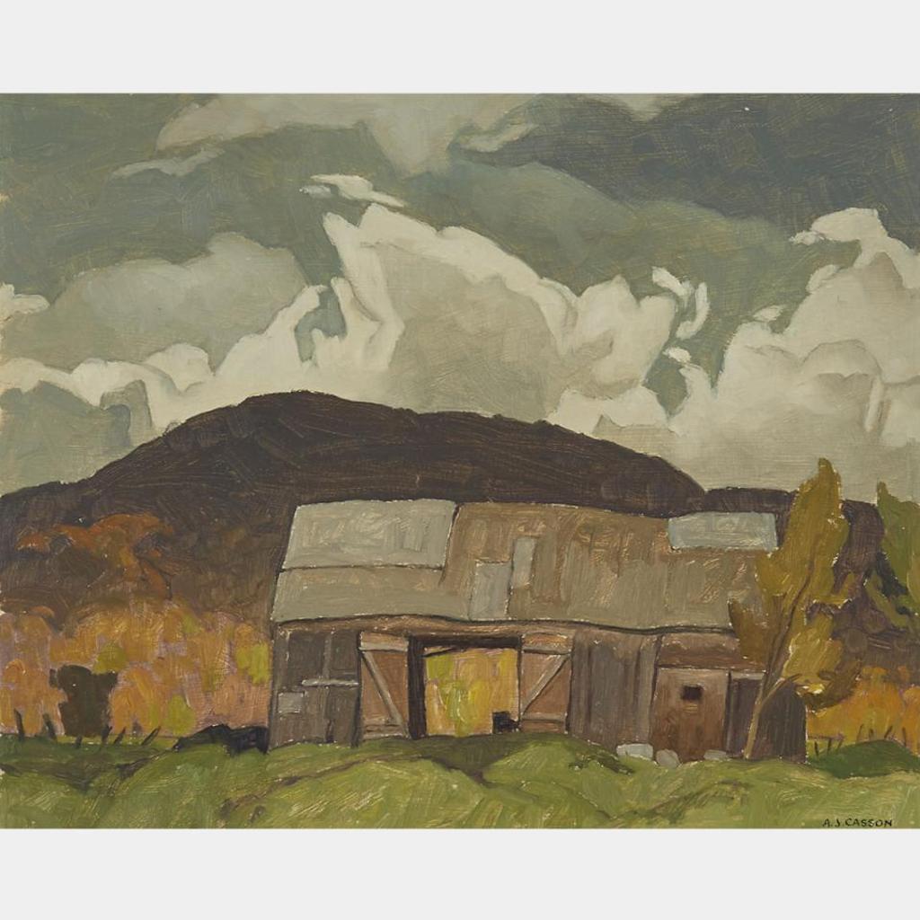 Alfred Joseph (A.J.) Casson (1898-1992) - Barn At Pointe Au Chene, Que.
