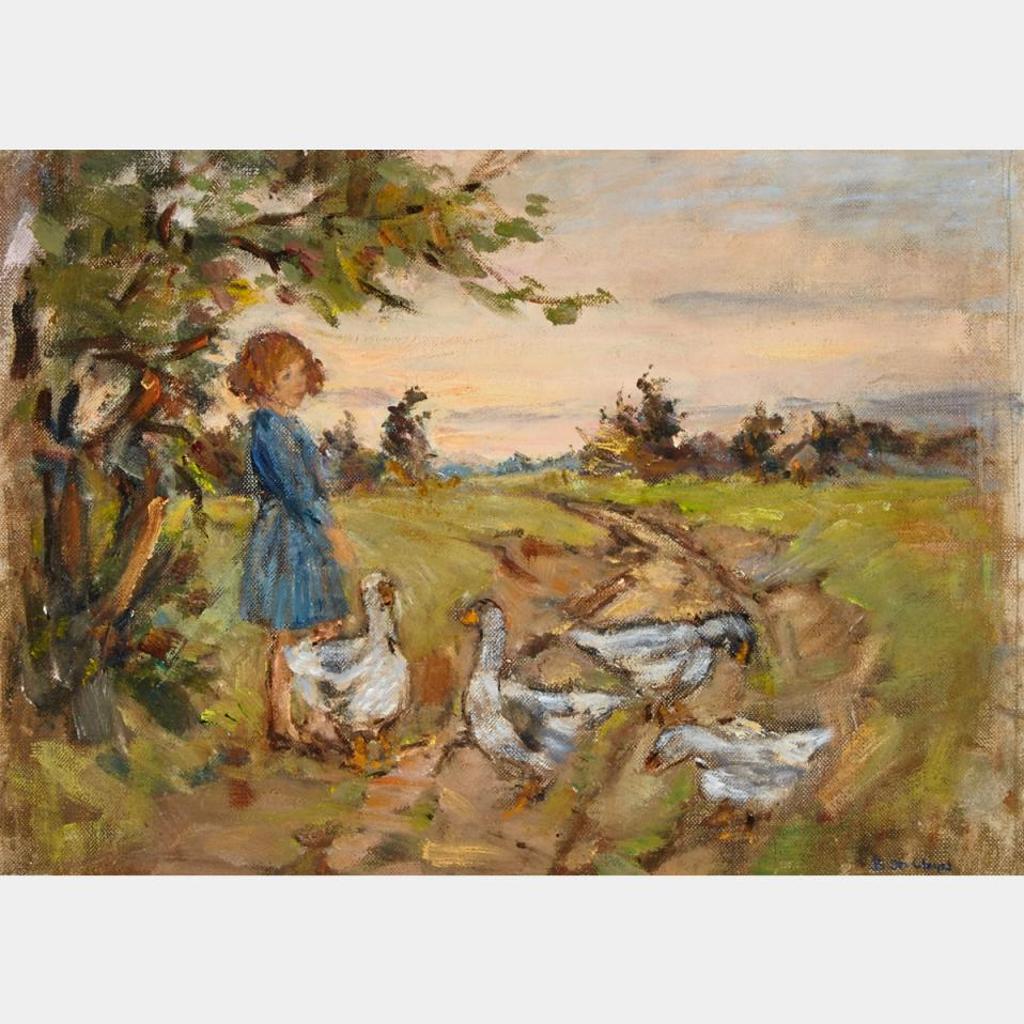Berthe Des Clayes (1877-1968) - The Goose Girl