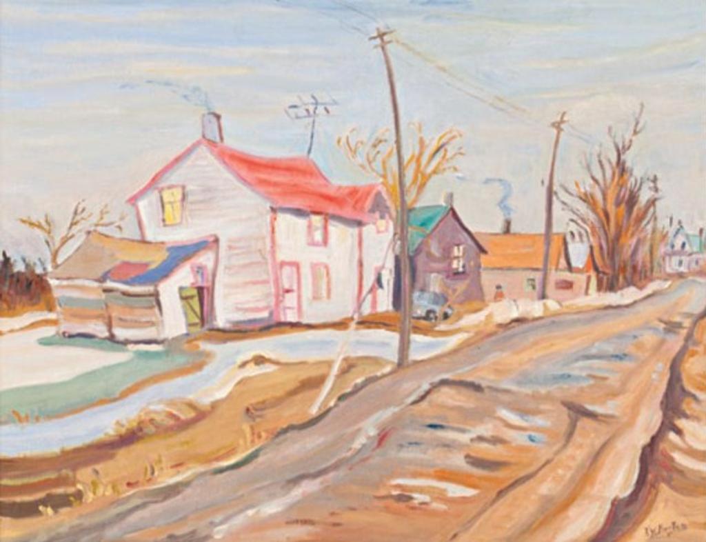 Ralph Wallace Burton (1905-1983) - Village Street, Mountain Ont