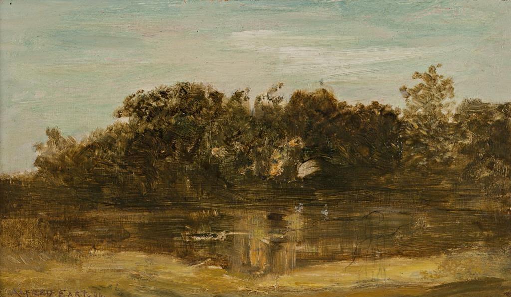 Sir Alfred East (1849-1913) - Woodland Pond