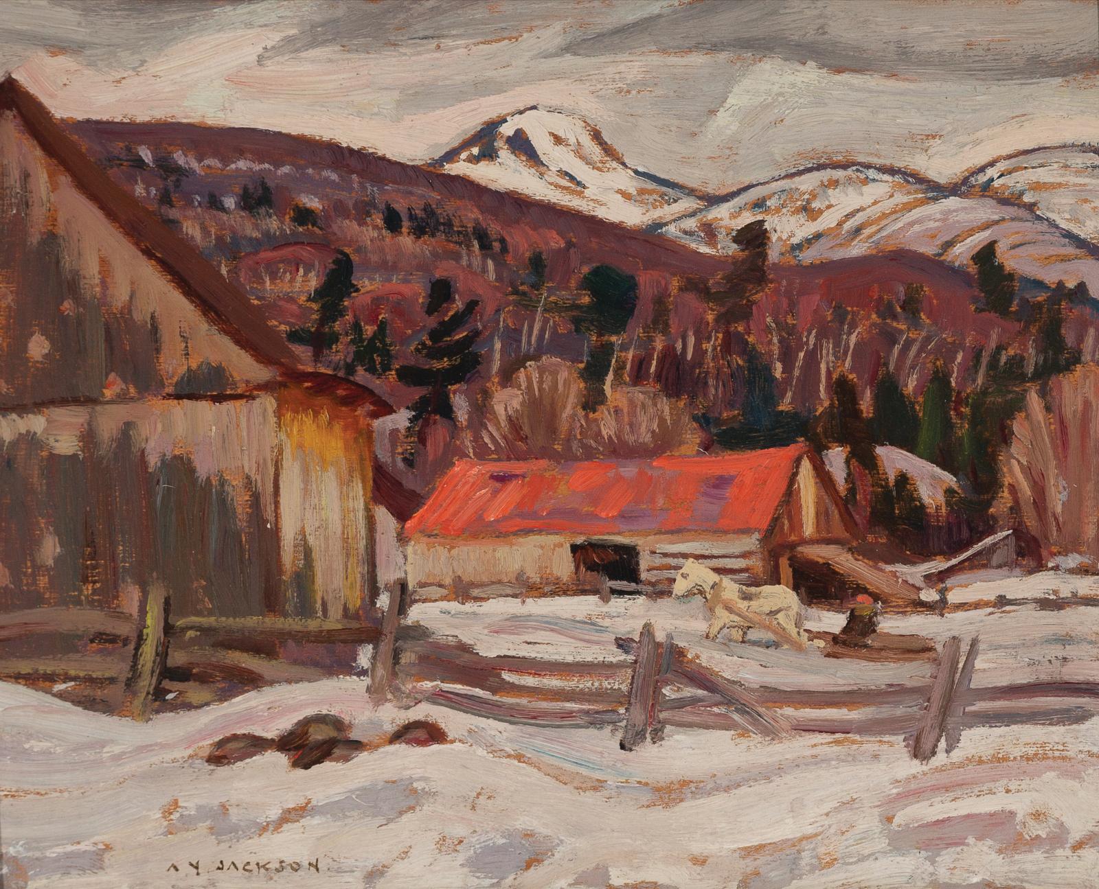 Alexander Young (A. Y.) Jackson (1882-1974) - The Red Barn, C.1930
