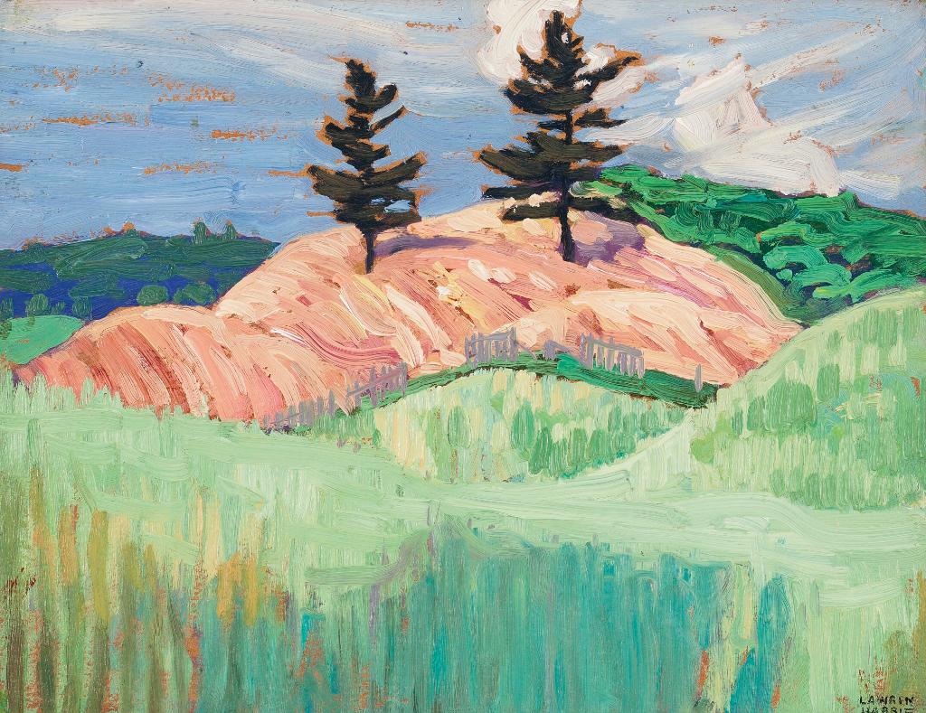 Lawren Stewart Harris (1885-1970) - Sketch - Above Aurora, Ont.