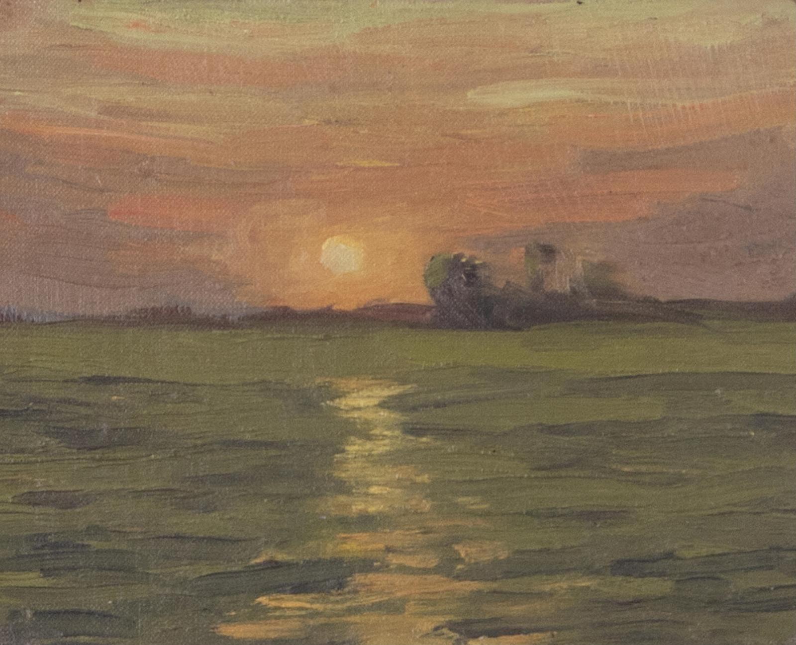 Farquhar Mcgillivray Strachan Stewart Knowles (1859-1932) - Sunset On The Bay; Ca 1910